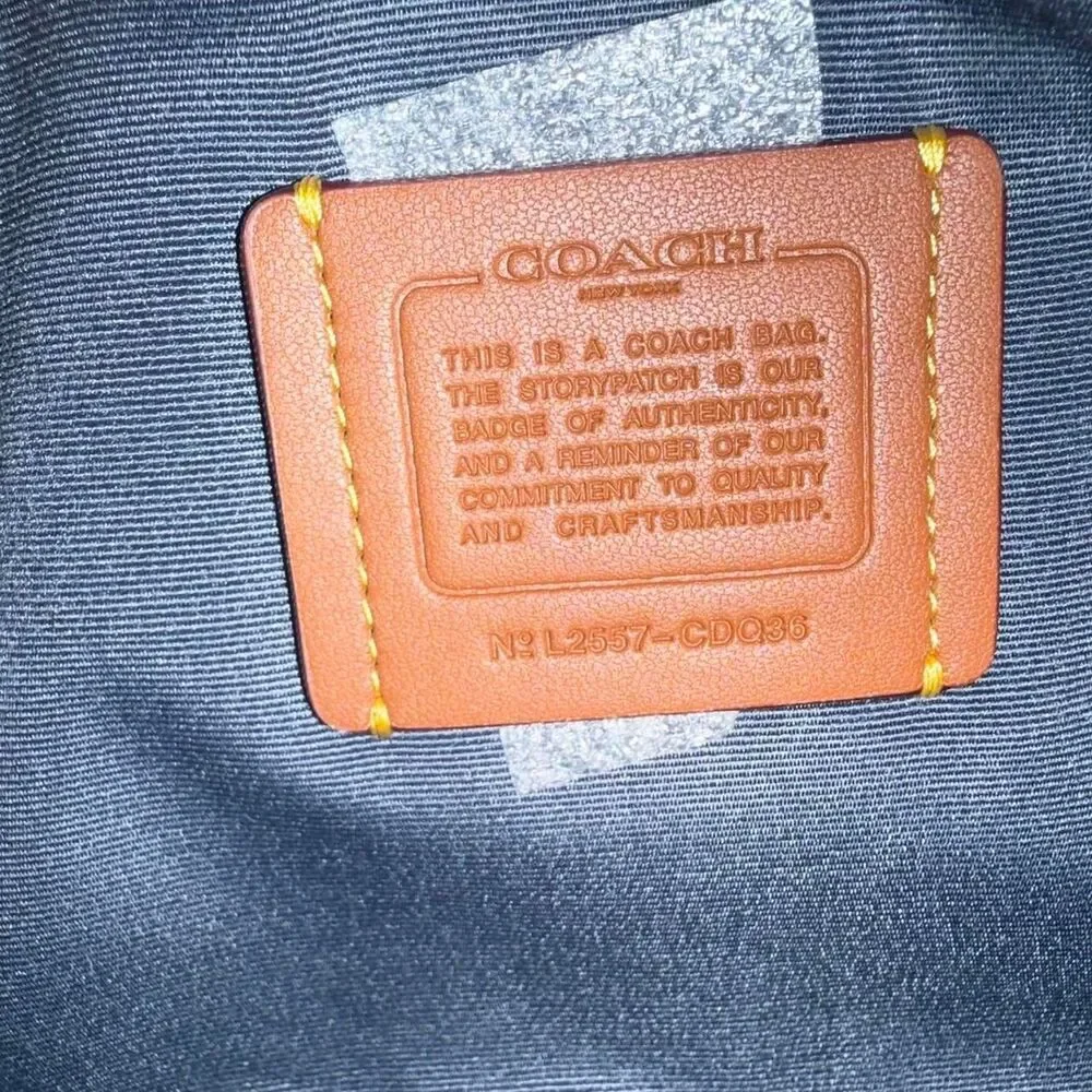 Coach Denim Mini Rowan Crossbody Bag - Picture 4 of 9